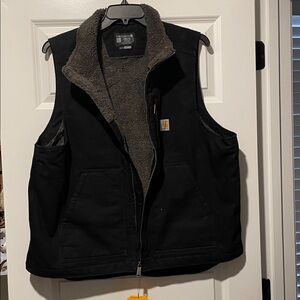 Carhartt Black Fleece-Lined Vest
